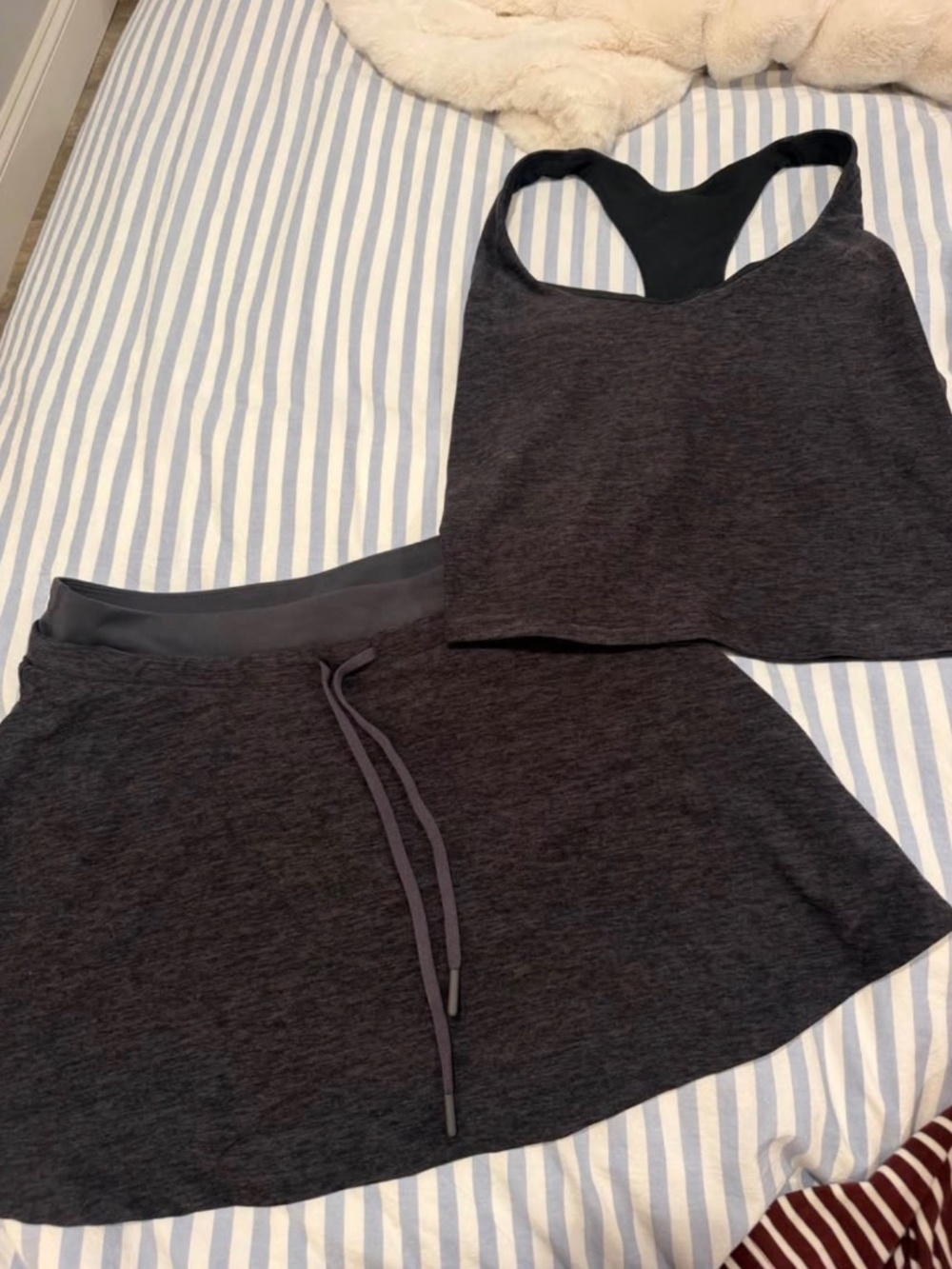 Fabletics tank and skirt set, size small, like new